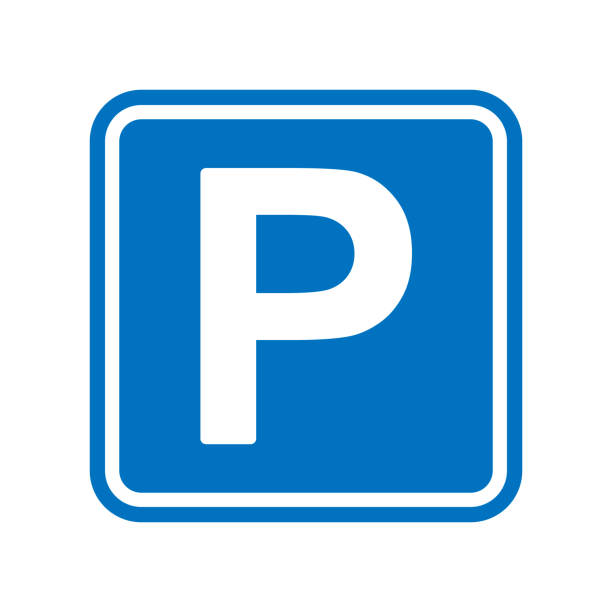 Isolated parking sign vector illustration
